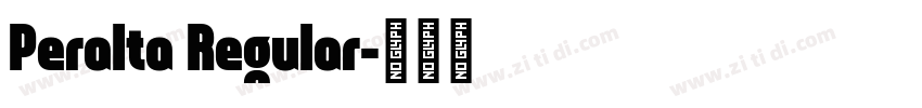 Peralta Regular字体转换